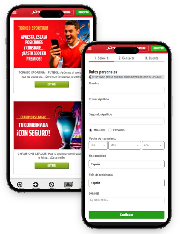 sportium mobile